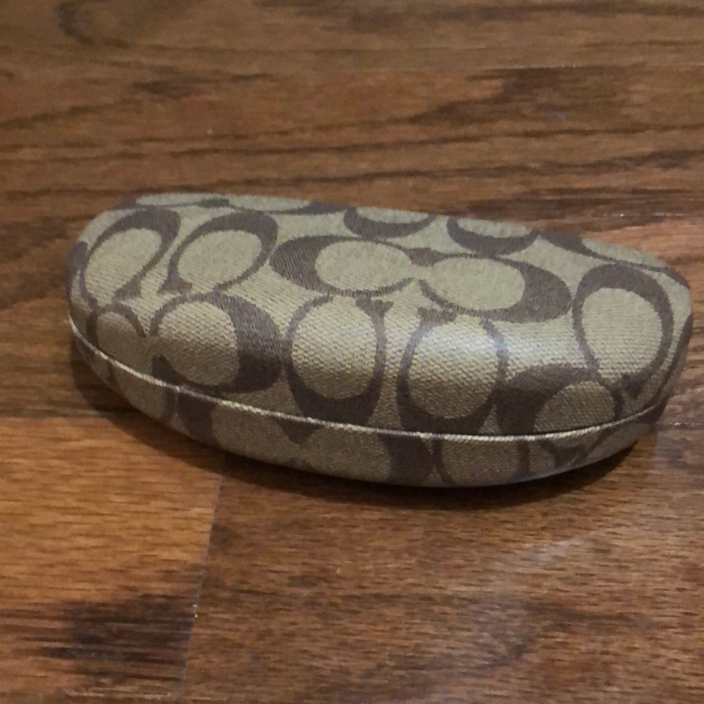 coach glasses case and lens rag
